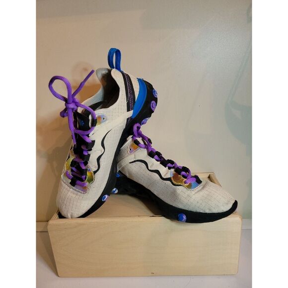 Nike REACT ELEMENT 55 'BLUE HERO' Size 6.5 - Picture 2 of 7